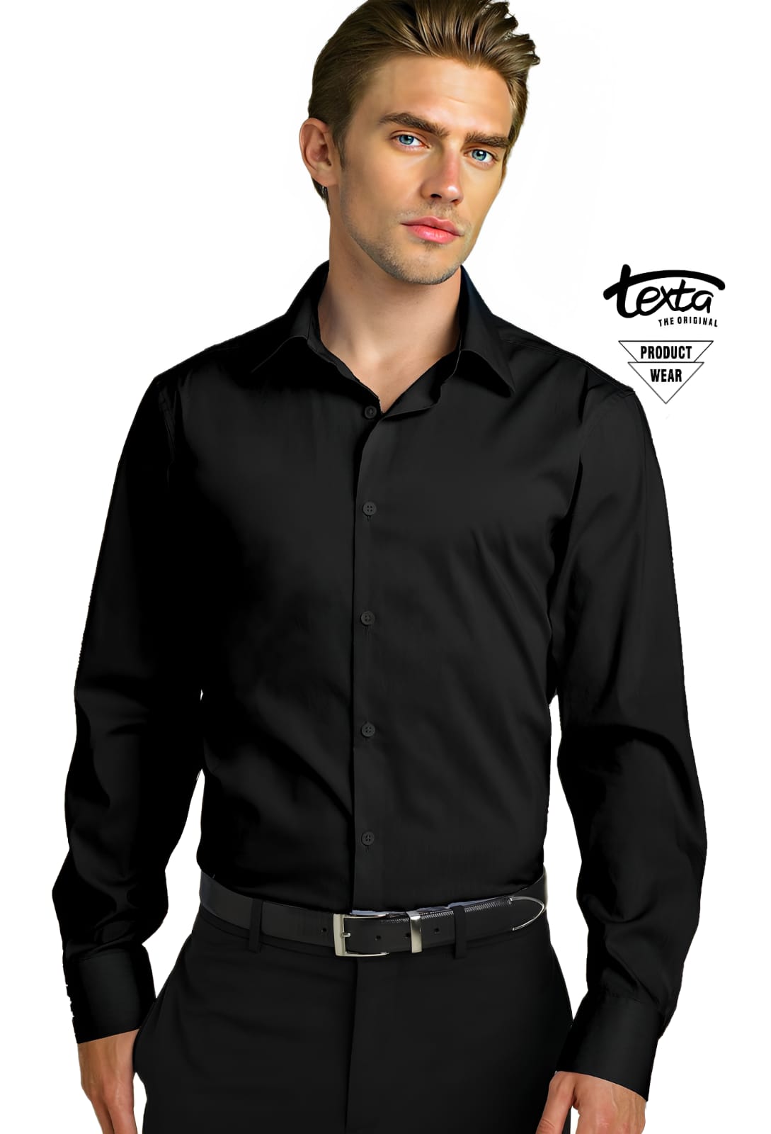 MENS FORMAL SHIRT-BLACK